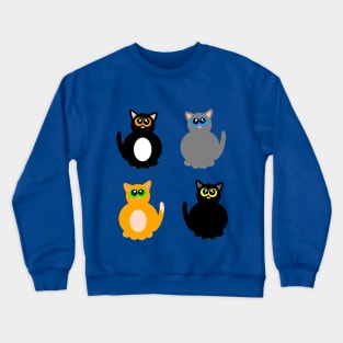 Four cute kitties Crewneck Sweatshirt